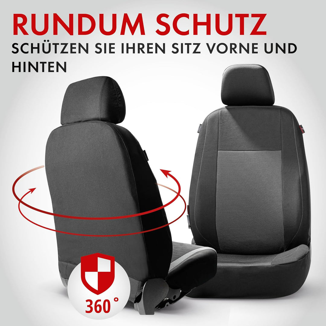 Walser Premium Autositzbezüge Ardwell mit Reissverschluss Qualitätssieger Sehr Gut* Sitzbezüge Auto,