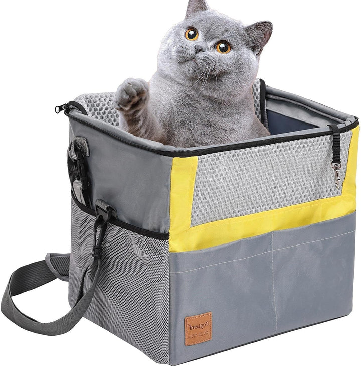 Pet Carrier Fahrradkorb - Wasserdichter Atmungsaktiver Hundetrage - Multi-Pocket Welpenkorb für Pend