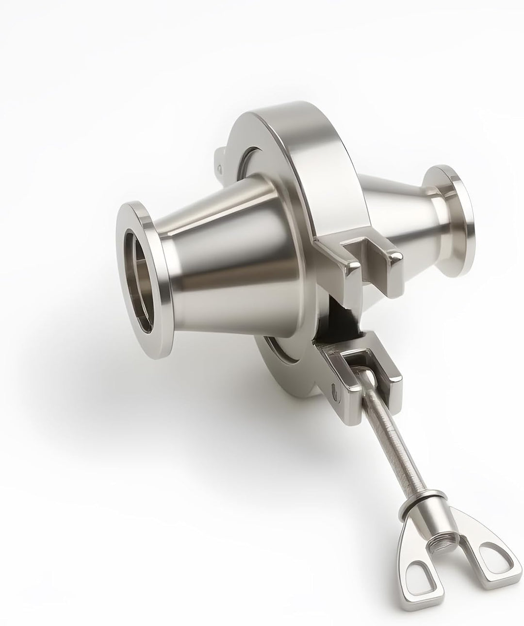 2 Stück KF16 Edelstahl 304 Klemme mit Edelstahl 304 Zentrierring KF16 mit Schnellspannern und O-Ring