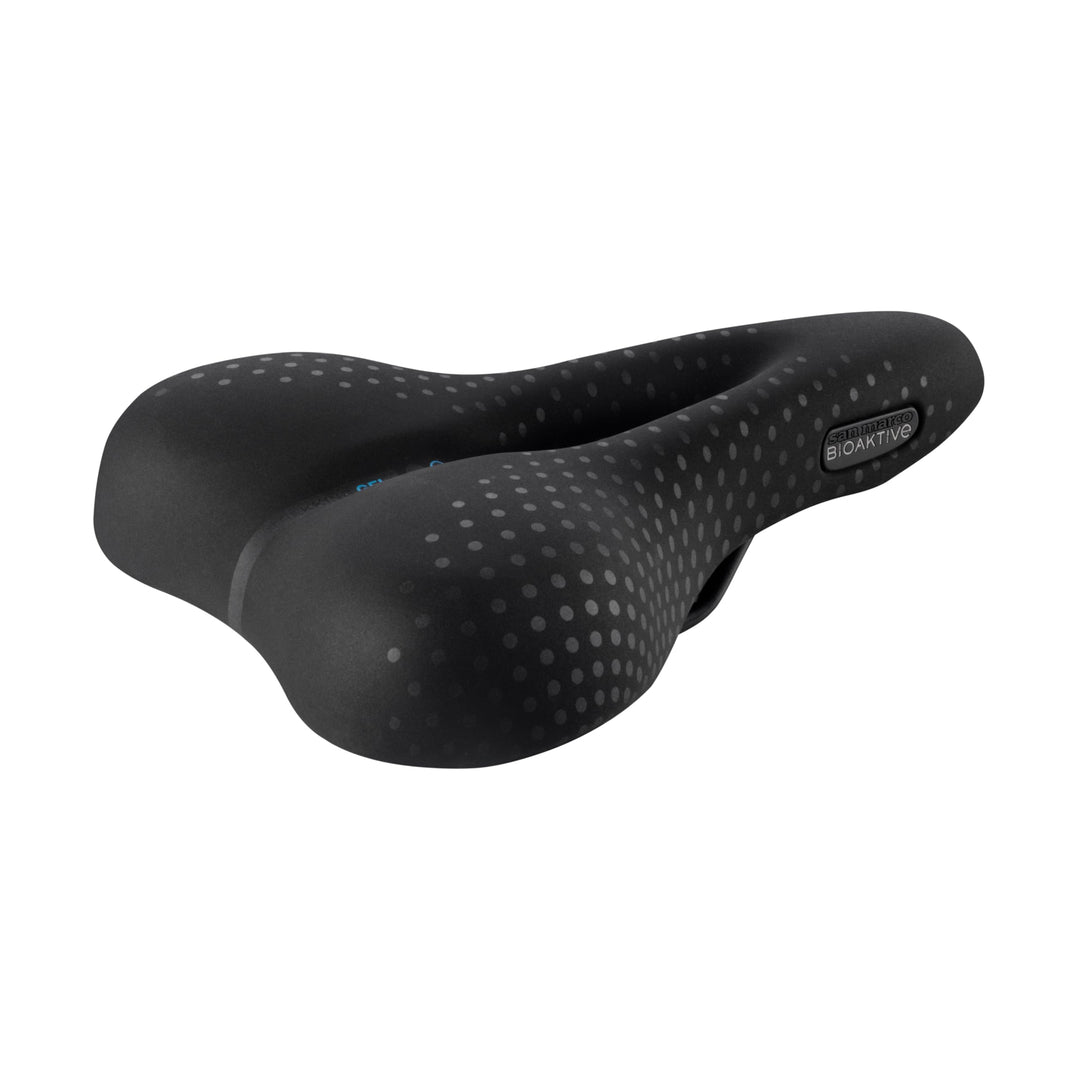 Selle San Marco Unisex – Erwachsene Bioaktive Trekking Open Fit Gel Sättel L black suede, L black su