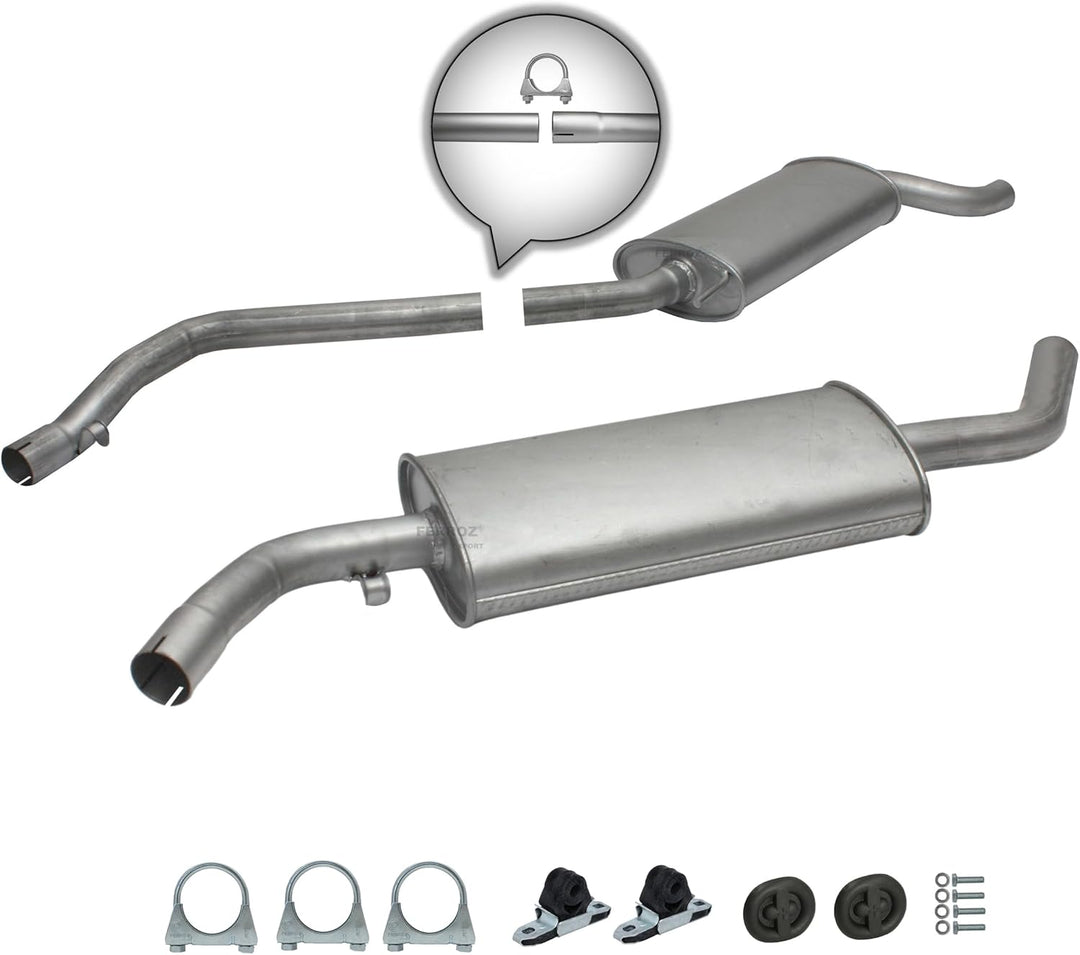 Ferroz Export Ersatz für Auspuffanlage Auspuff ab Kat VW T4 Transporter 2.0 2.5 1.9 D 2.4 D + Anbauk