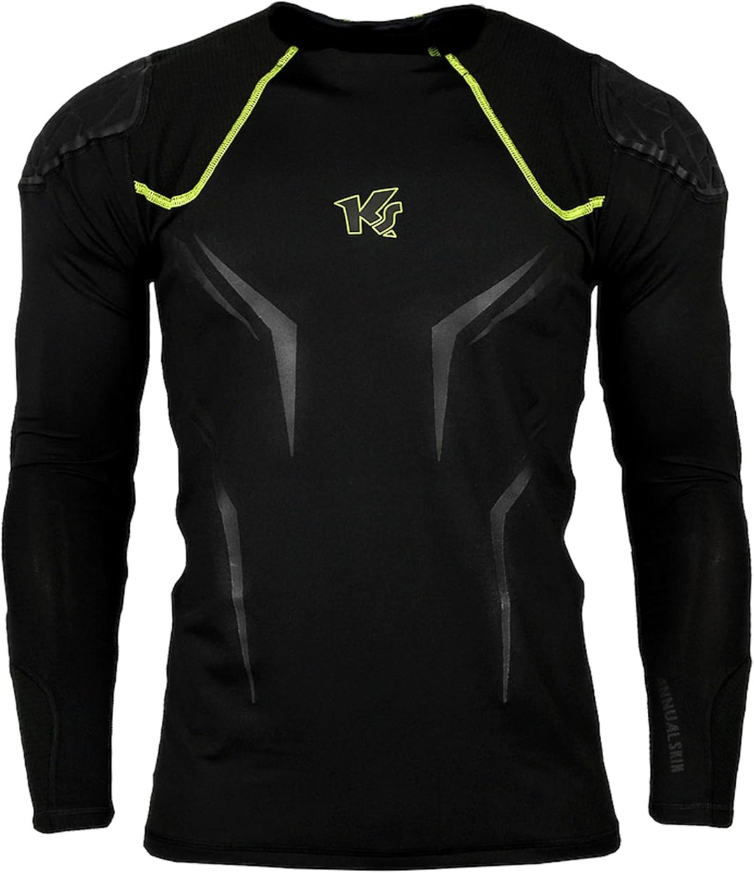 KEEPERsport PowerPadded Longsleeve Underwear Shirt Herren M Schwarz/Gelb, M Schwarz/Gelb