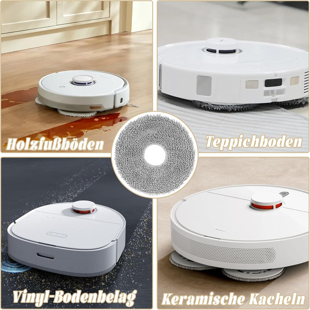 12 Stück Wischtücher für Dreame X50 / X40 / L20 Ultra Complete,L50 / L40 / X30 / L10 / L10s Pro Ultr