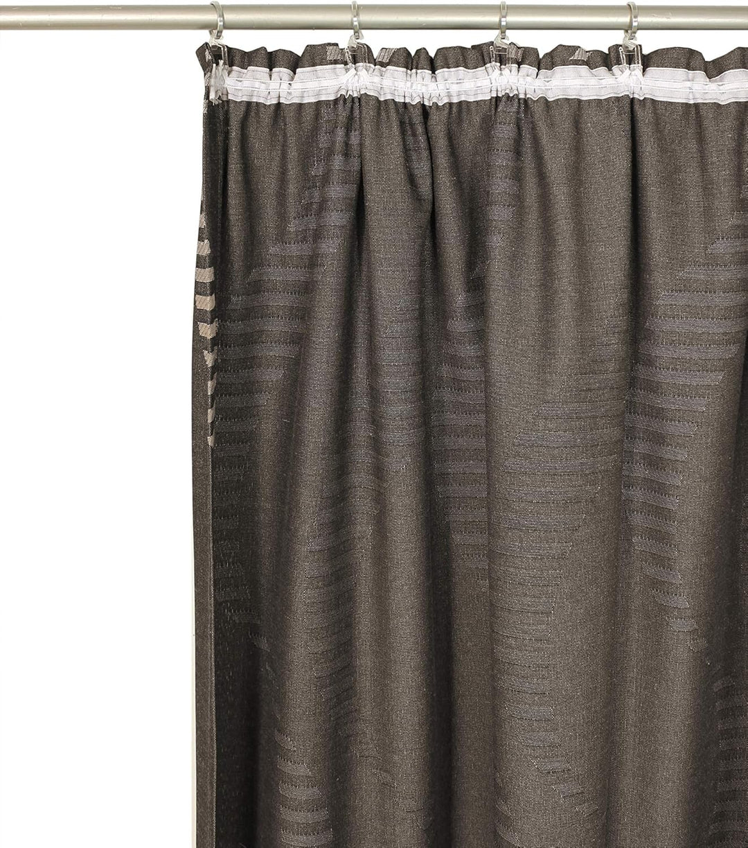 Wirth Fertigschal Lupara mit Kräuselband, Polyester, Braun, 245 x 132 cm Braun 245 x 132 cm, Braun 2