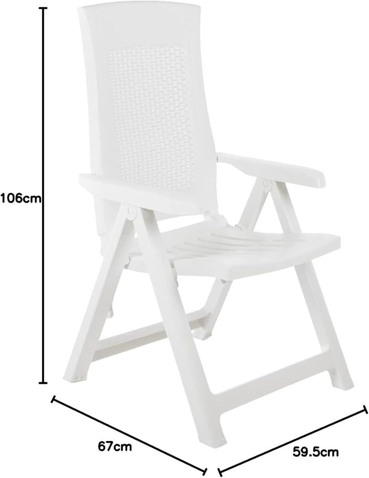 Gecheer 2X Verstellbare Gartenstühle Gartenstuhl Verstellbar Stuhl Klappsessel Klappstuhl Campingstu