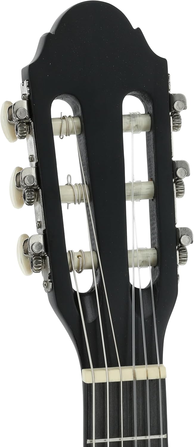 NAVARREZ Konzertgitarre 3/4 Starter Set NV14PK, incl. Tasche, Buch, CD, Tuner, Plektren, schwarz bla