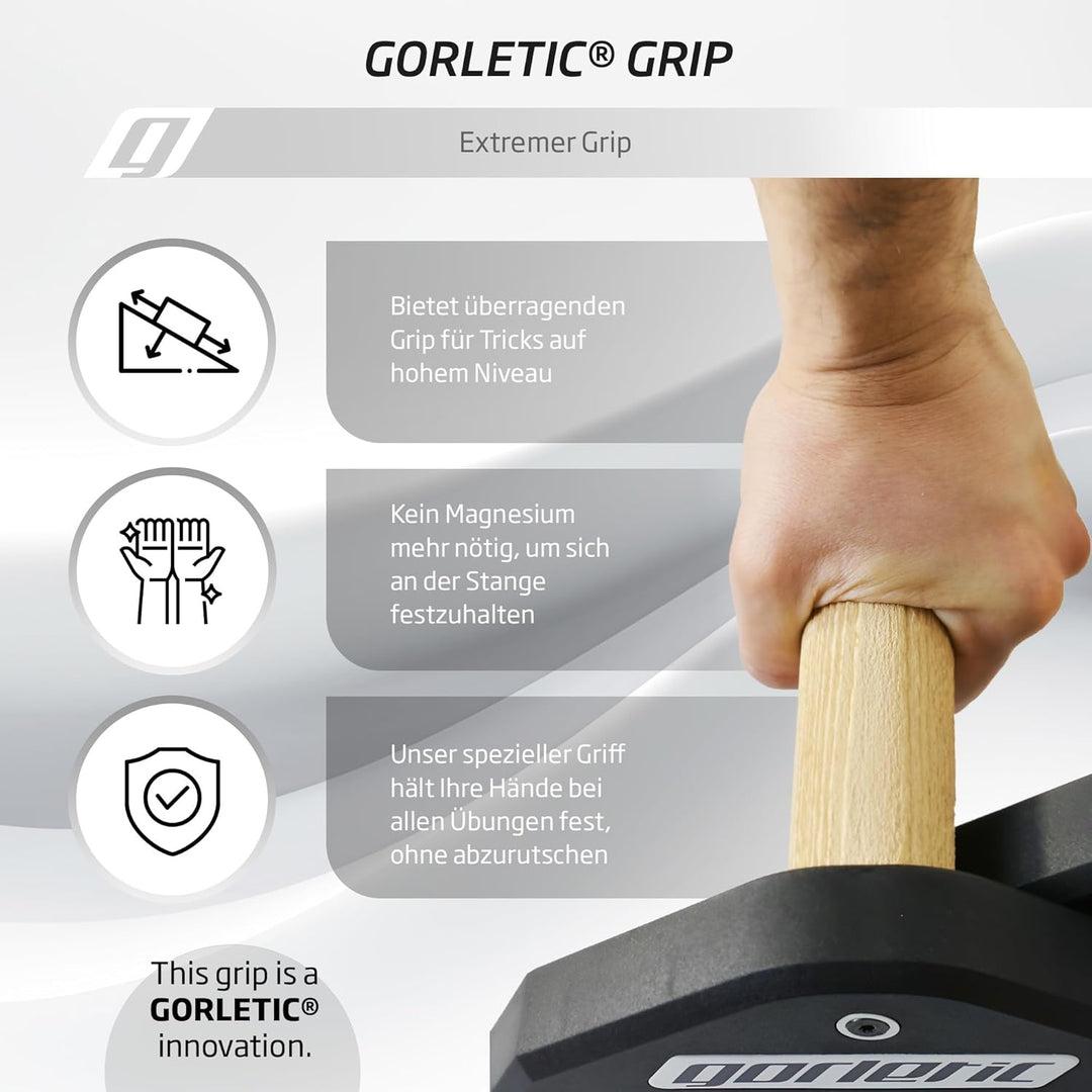 LowFit PRO Gorletic Calisthenics Parallettes - Gymnastik Parallettes, einfacher Transport, Athleten