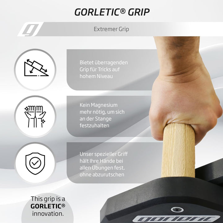 LowFit PRO Gorletic Calisthenics Parallettes - Gymnastik Parallettes, einfacher Transport, Athleten