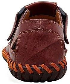 Moodeng Herren Sandalen Outdoor Leder Sommer Outdoorsandalen Sport Trekking Strand Geschlossene Klet