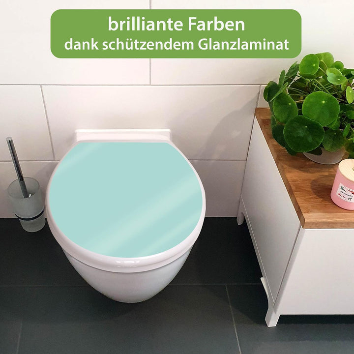 banjado Toilettendeckel mit Absenkautomatik 44,5x37cm - Soft Close Toilettensitz - WC Sitz mit Absen