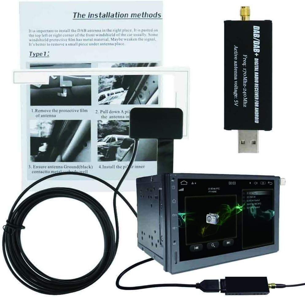 XISEDO Android 8.0 Autoradio 1 Din In-Dash 6.2 Zoll Car Radio 8-Core RAM 4G ROM 32G Autonavigation C