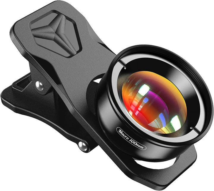 APEXEL Professionelles Makro-Fotoobjektiv für Dual-Objektiv/Einzelobjektiv, iPhone, Pixel, Samsung G
