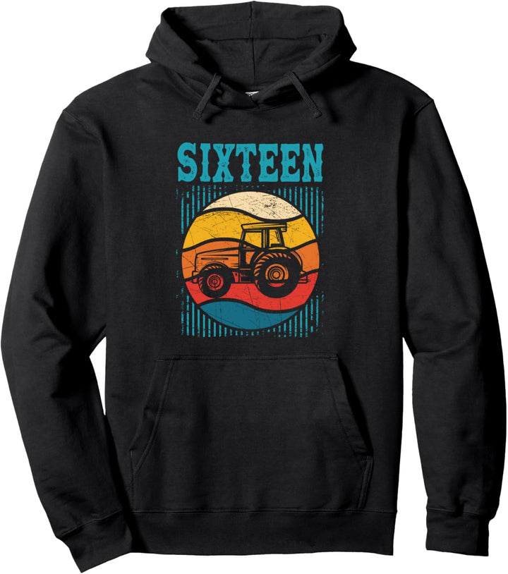16 Jahre alt Shirt 16 Geburtstag Traktor Bauer Jungen Mädchen Pullover Hoodie