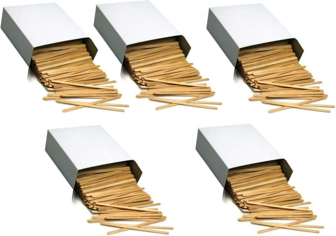 5000x BIOLOGISCH ABBAUBAR Rührstäbchen Holz 140mm Holzrührstäbchen Kaffeerührer Teerührer Rührer Sti