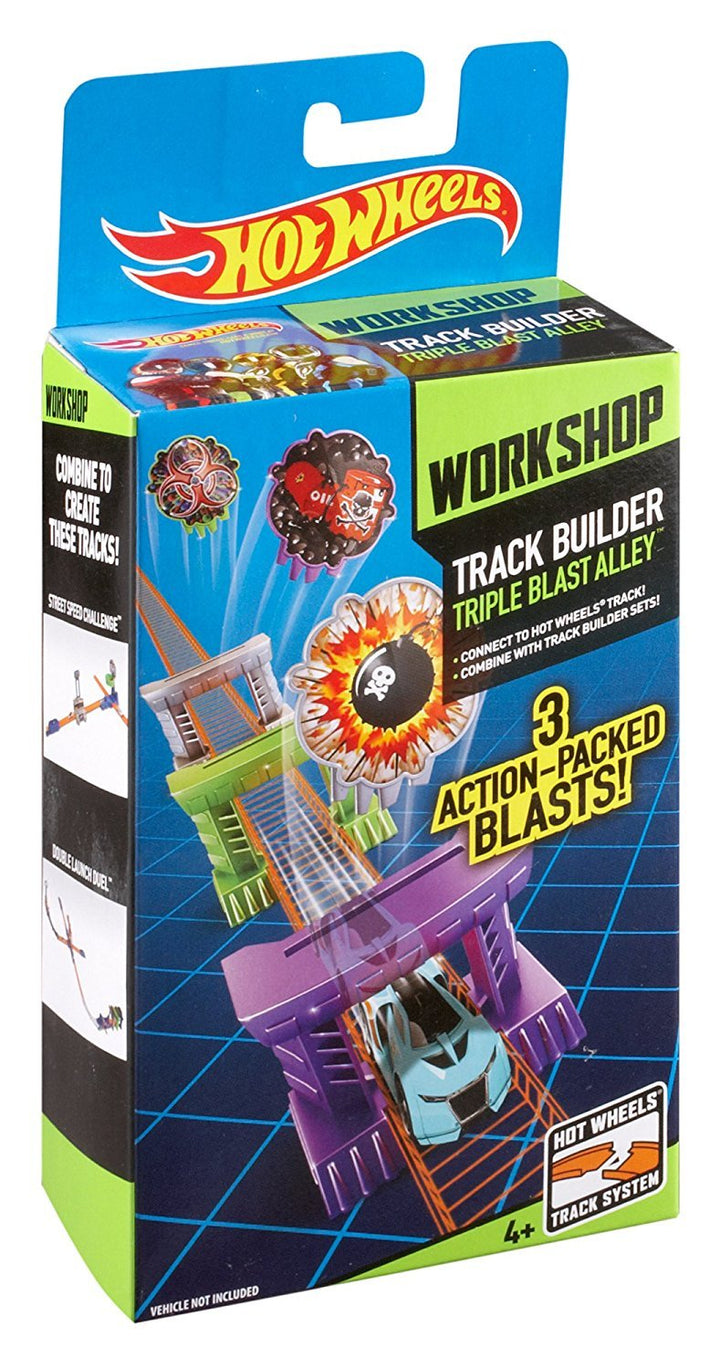 Hot Wheels Track Builder Triple Blast Alley Stunt Pack