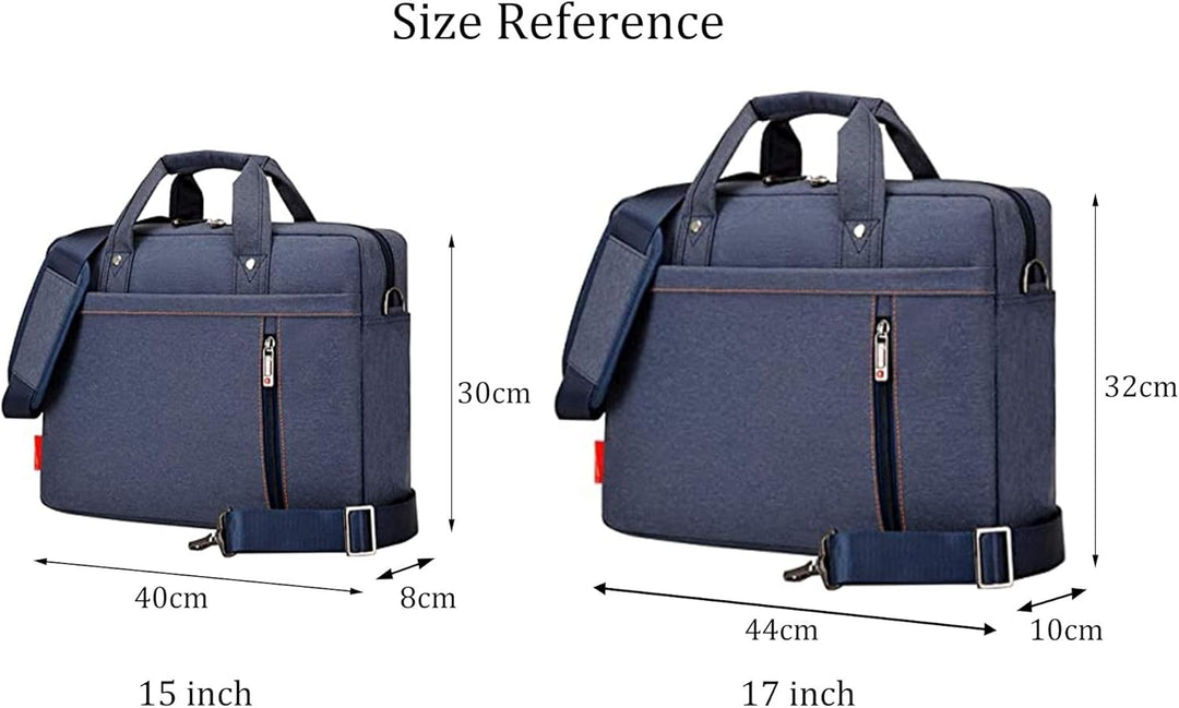 N-B ROLVAYRT 17.3 Zoll Laptop-Tasche Nylon Wasserdichte Handtasche Umhängetasche Aktentasche Reisebu