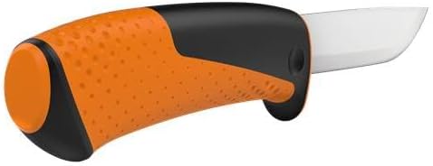 Fiskars Universalmesser inklusive Holster mit integriertem Messerschärfer, Gesamtlänge: 21,5 cm, Sch