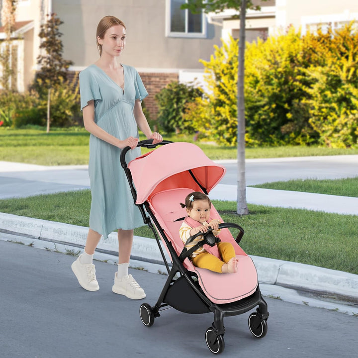 LIFEZEAL Klappbarer Kinderwagen, Kinderbuggy mit verstellbarer Rückenlehne, Buggy mit Schlaffunktion