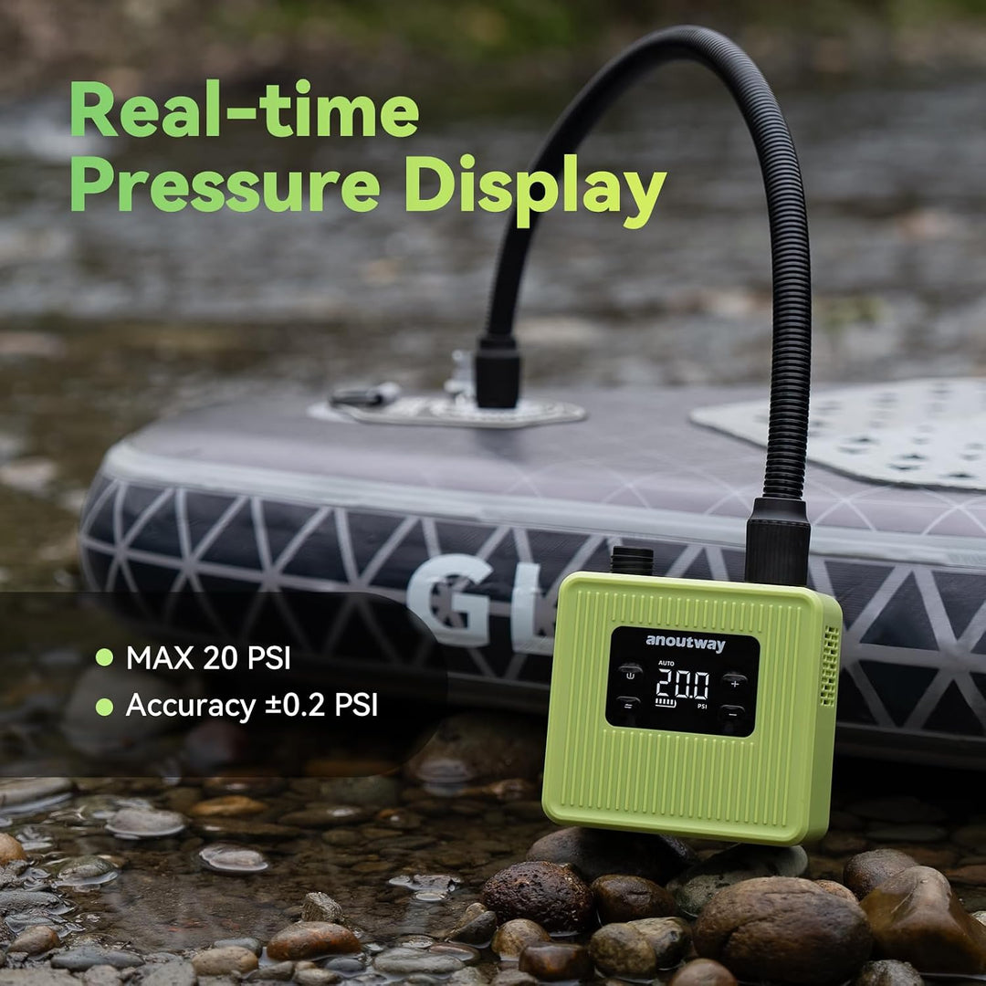 Super Tiny SUP Pumpe Akku 20PSI Wiederaufladbar Auto-Abschaltung | Tragbare Elektrische Luftpumpe Zw