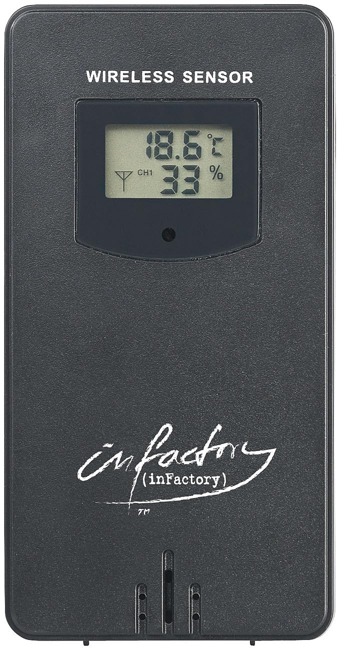 infactory Funkwetterstation: Internet-Funk-Wetterstation, UV-Index- & Wettertrend, Aussensensor, App