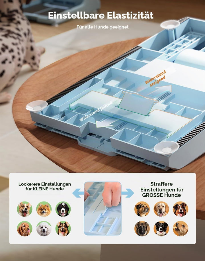 Hundekrallenfeile-Spielzeug mit 2 Hundeleckerli-Puzzles, Hundekratzpad für Krallen, Slow Feeder und