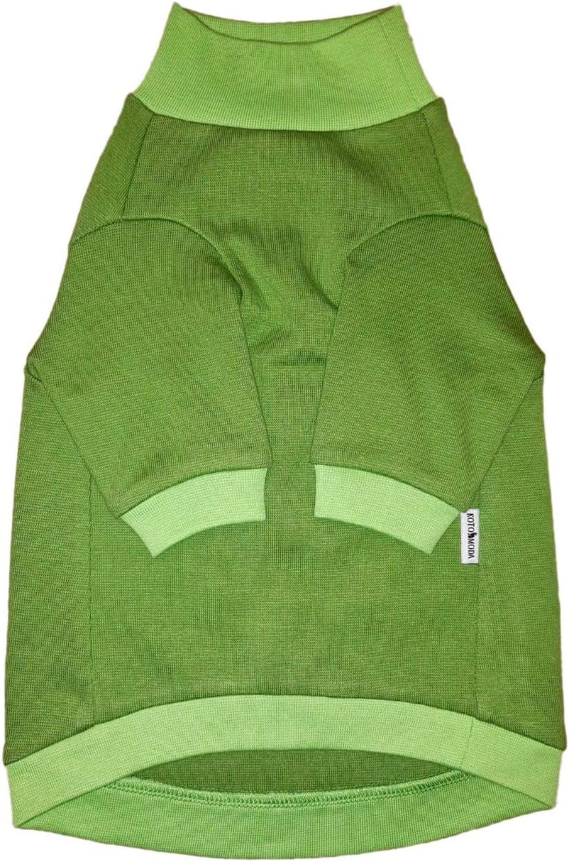 Kotomoda Katzen Kleidung Baumwollpullover Lime. (L), L
