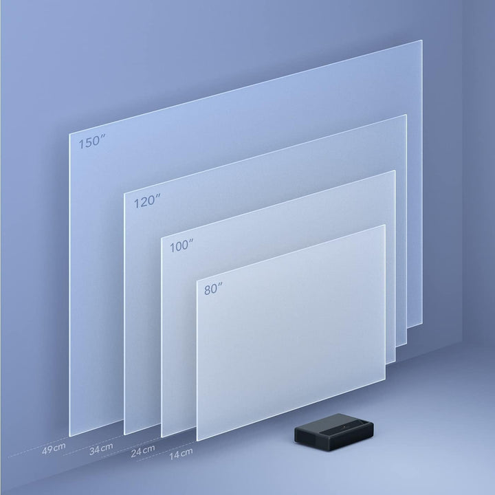 Xiaomi Mi 4K Laser Projector 150" (Ultra-HD, 80-150" Bilddiagonale, 1600 ANSI Lumen, ALPD 3.0, 2 x 1