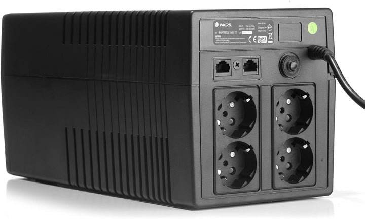 NGS FORTRESS1500V2 - Unterbrechungsfreie Stromversorgung USV, Off Line UPS 1200 VA, konstante Ausgan