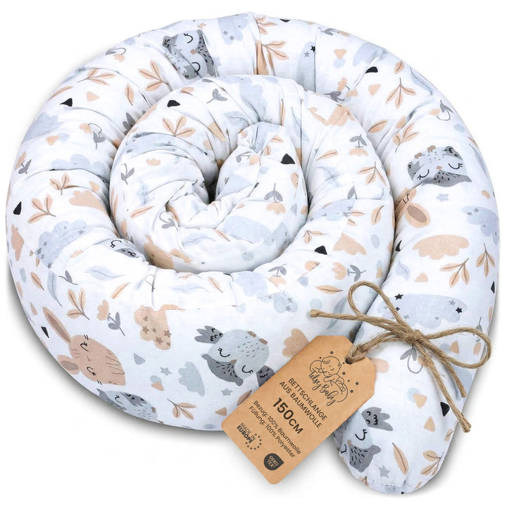Totsy Baby Seitenschläferkissen Bettschlange Body Pillow 150 cm Baumwolle - Kopfkissen lang Bettroll