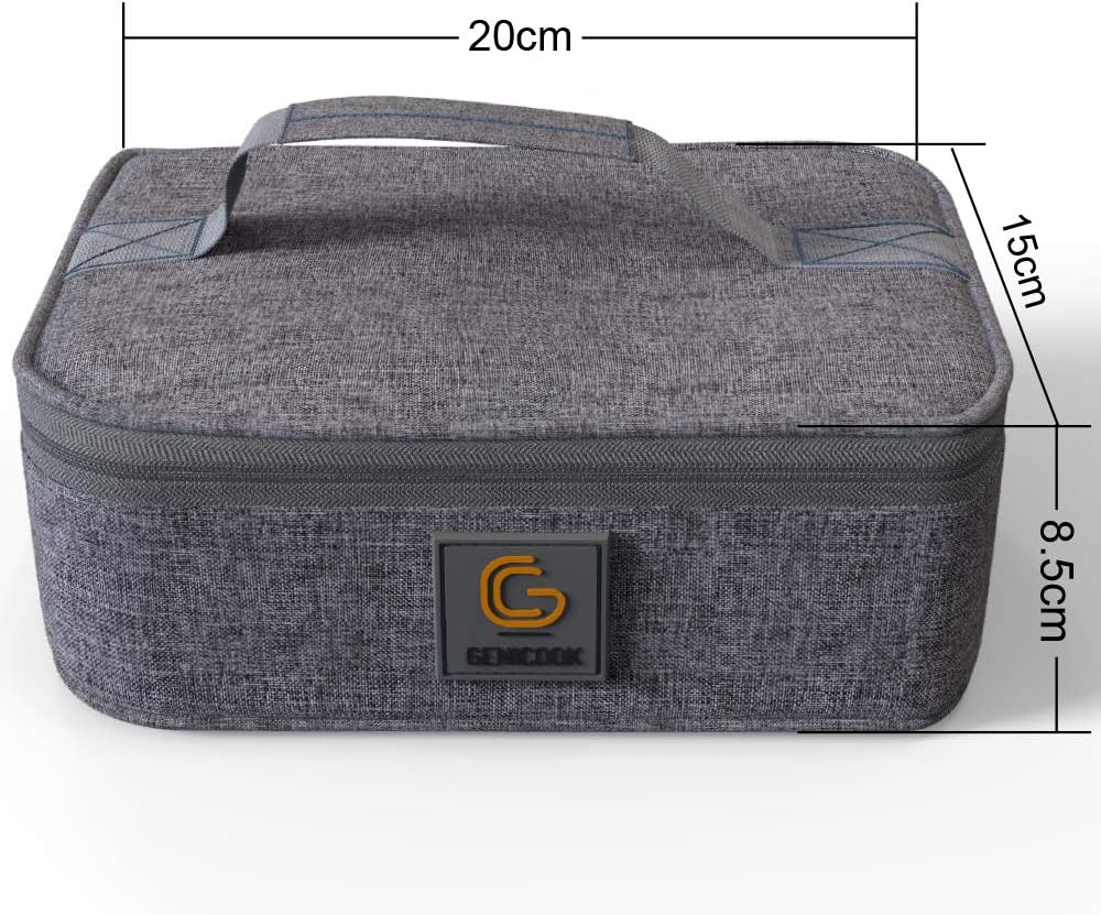 GENICOOK Lunchbox Bento Brotdose mit Lunchtasche/Brotzeitdose Frischhaltedosen Glas perfekt für Meal