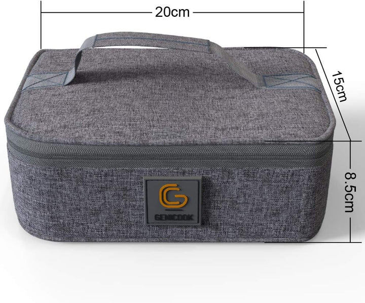 GENICOOK Lunchbox Bento Brotdose mit Lunchtasche/Brotzeitdose Frischhaltedosen Glas perfekt für Meal