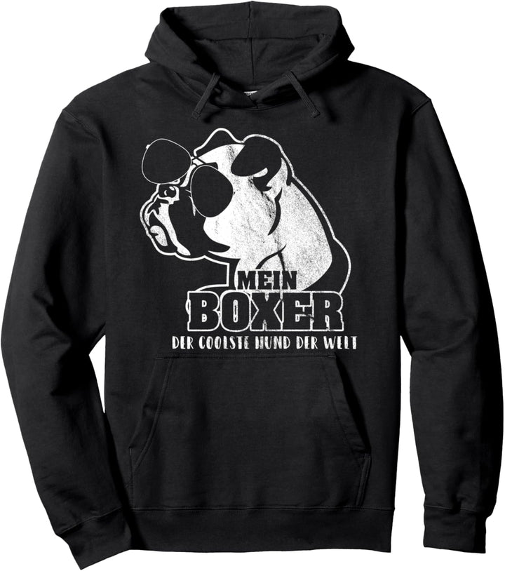 Mein Boxer der coolste Hund der Welt Boxer Geschenk Pullover Hoodie