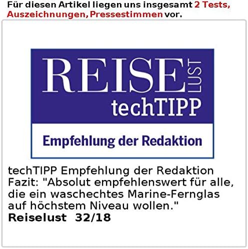 Zavarius Kompass: Wasserdichtes Marine-Fernglas 7x50 mit OLED-Display, 91% Transmission (Fernglas mi