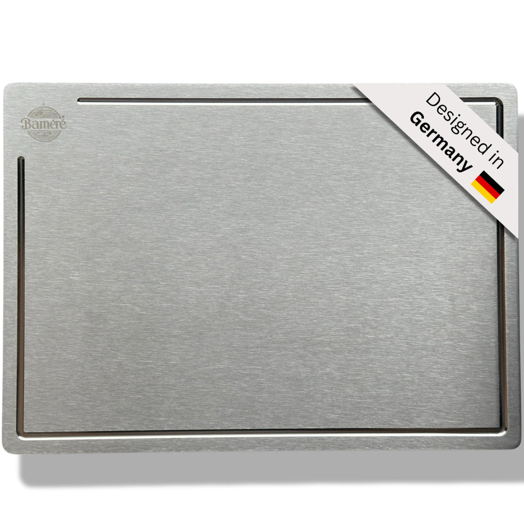 Baméré Titan-Schneidebrett, 100% reines Titan, antibakteriell, geruchsneutral, spülmaschinenfest, le