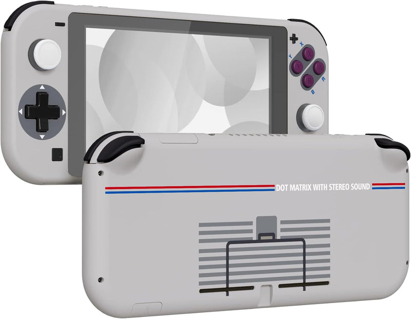 eXtremeRate Full Case Shell für Switch Lite Console, DIY-Ersatz Hülle Gehäuse & Tasten & Schutzfolie