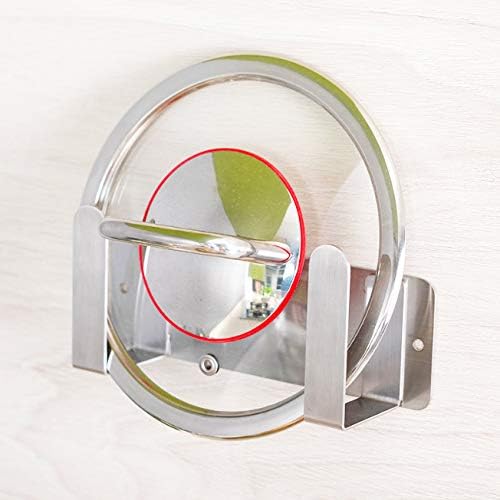 YOUGRIDDA Topfdeckelhalter, An der Wand befestigte 304 Edelstahl-Wannen-Deckel-Organisator-Halter, 3