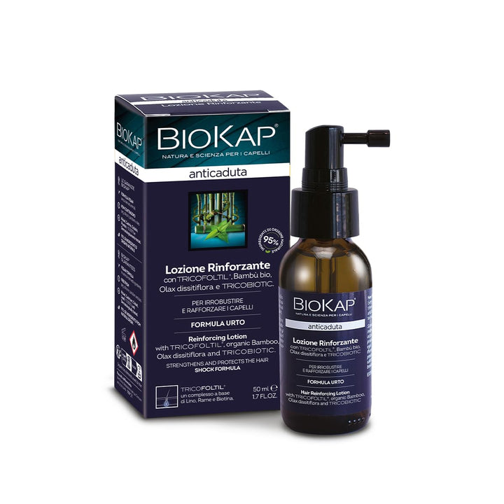 BIOKAP Stärkende Lotion 50ml INTENSIVE FORMEL | Anti-Haarausfall INTENSIVANWENDUNG 98% natürliche In