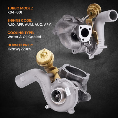 maXpeedingrods Turbo Turbocompresor de Motor Coche K04-001 53049500001 06A145704S