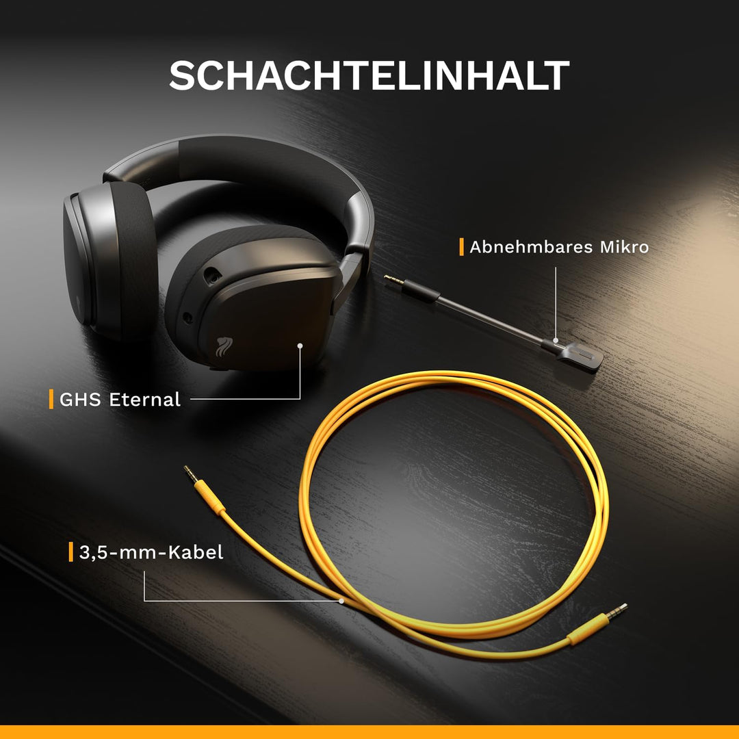 GLORIOUS GHS Eternal – Stereo-Gaming-Headset für PC, PS5, PS4, Xbox, Switch – speziell abgestimmten