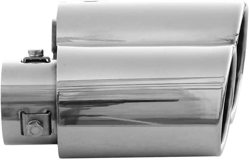 Doppel Auspuffblende Endrohr Auspuff Universell Schalldampfer Doppelendrohr Endrohrblende Sport Spor
