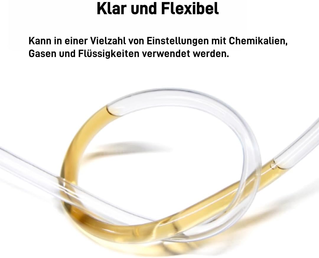 Wasserschlauch Plastikschlauch Aquariumschlauch Luftschlauch Benzinschlauch（Innen Ø: 12,0 mm/Aussen