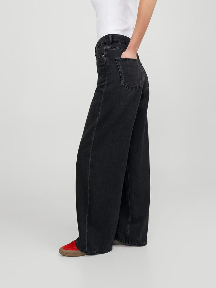 JJXX Female Wide fit Jeans JXTOKYO Wide HW CR6015 26W / 30L Black Denim, 26W / 30L Black Denim