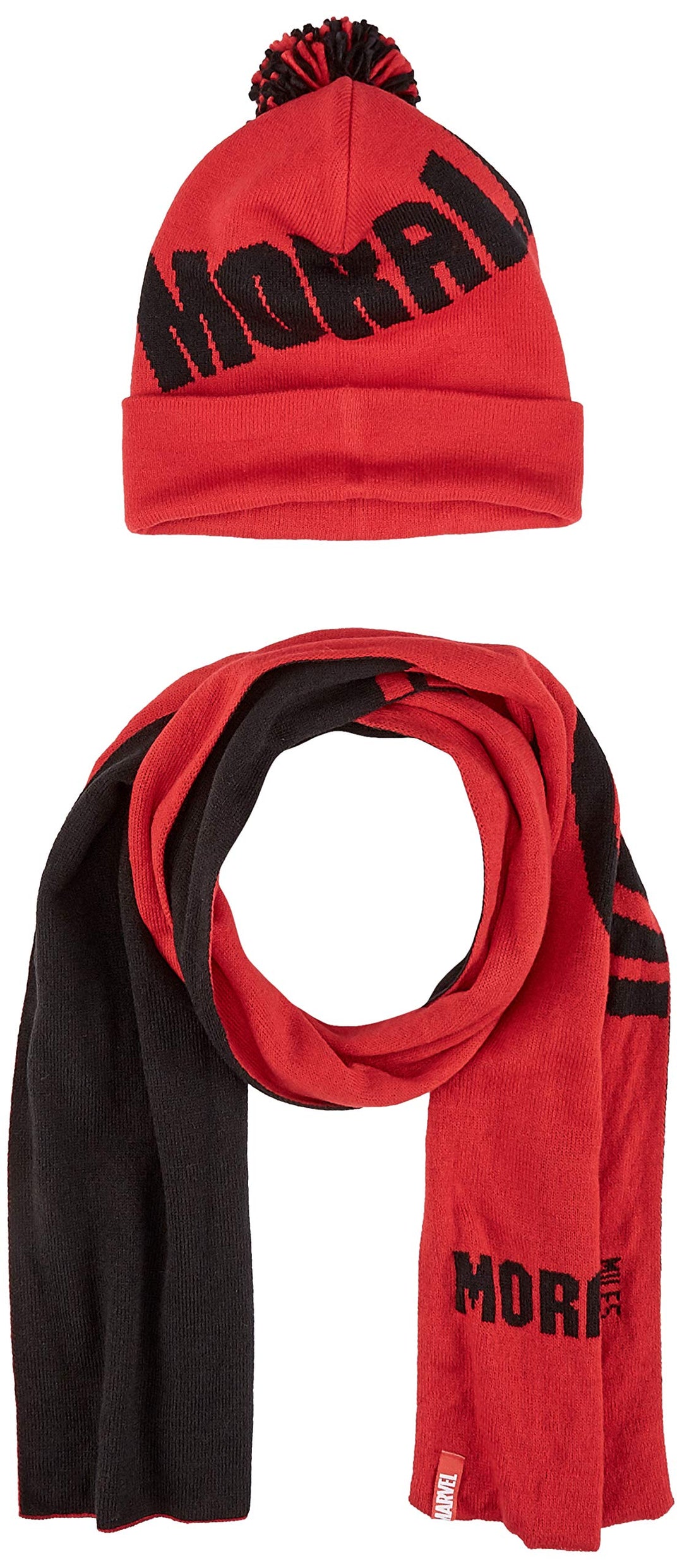 Marvel Unisex Comics Spider-Man Miles Morales Bobble Beanie & Scarf Gift Mütze, Schal & Handschuh-Se