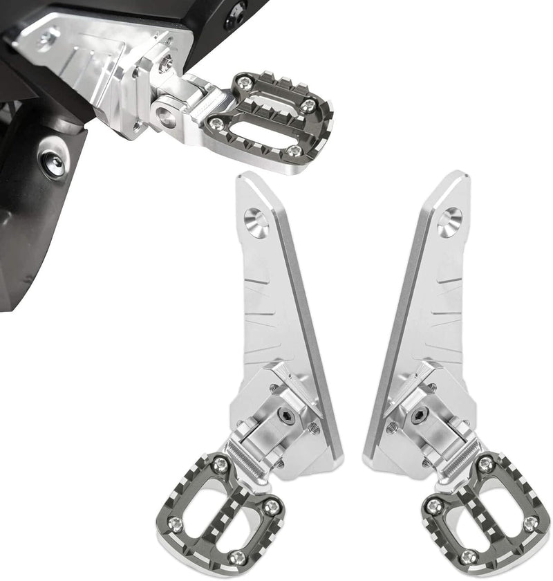 Fussrasten hinten klappbare Fussrasten, PSLER Fusspedal Beifahrer Hinten Sets Motorrad CNC Aluminium