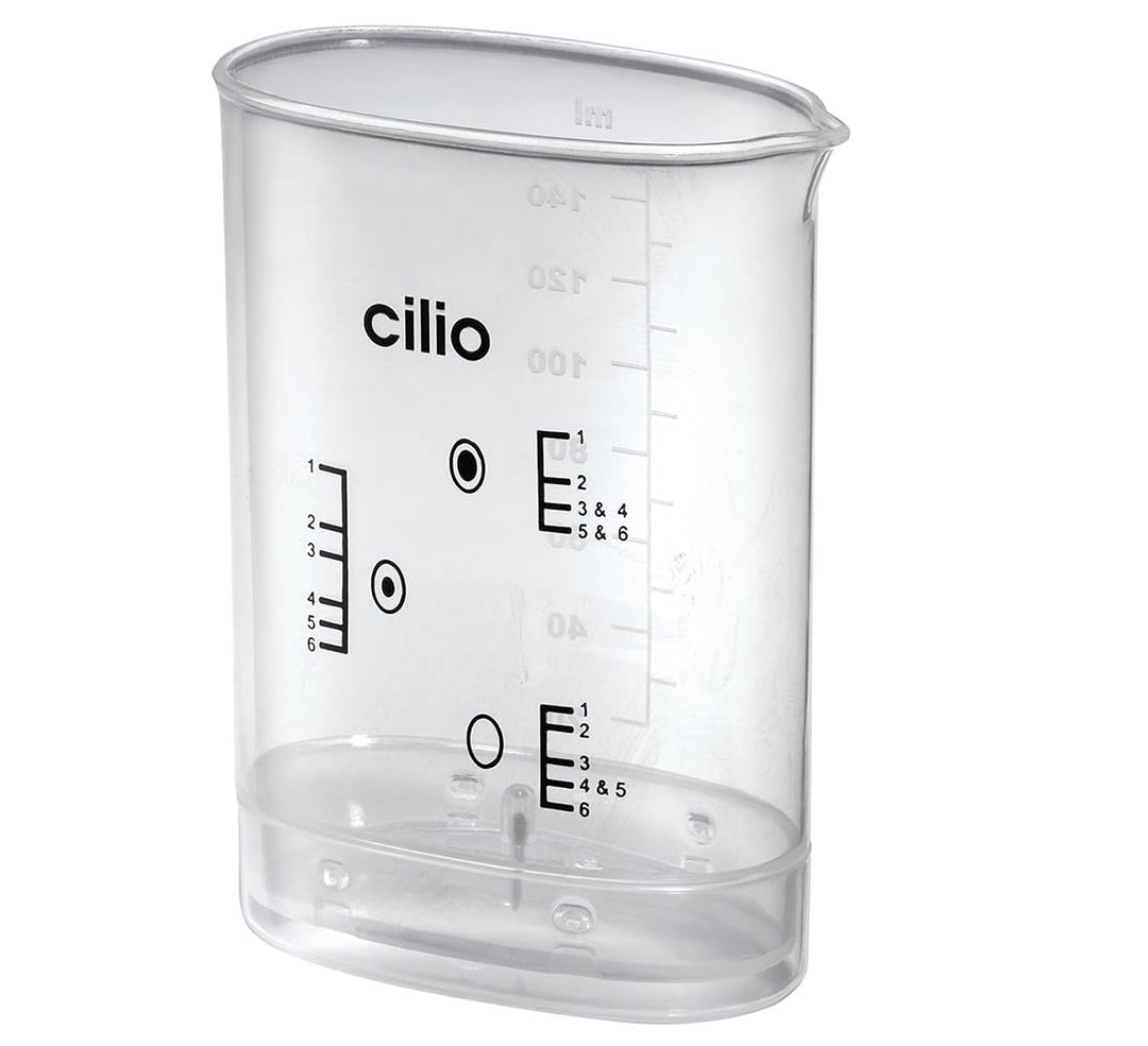 Cilio Eierkocher 6 Eier CLASSIC, Edelstahl, 13x22x14 cm, mit Messbecher und Eierpicker, Kontrollleuc