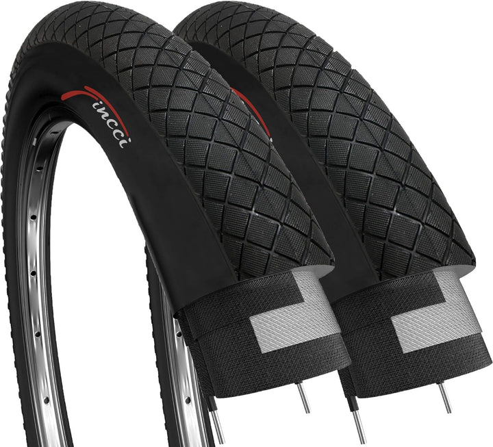 Fincci Fahrradreifen 20 Zoll 20x1.95 53-406 Reifen Fahrradmantel für BMX MTB oder Kinder Fahrrad (2e