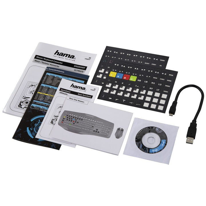 Hama Maus/Tastatur Konverter Speedshot Ultimate (geeignet für Xbox One X, PlayStation 4/SLIM/PRO, Xb