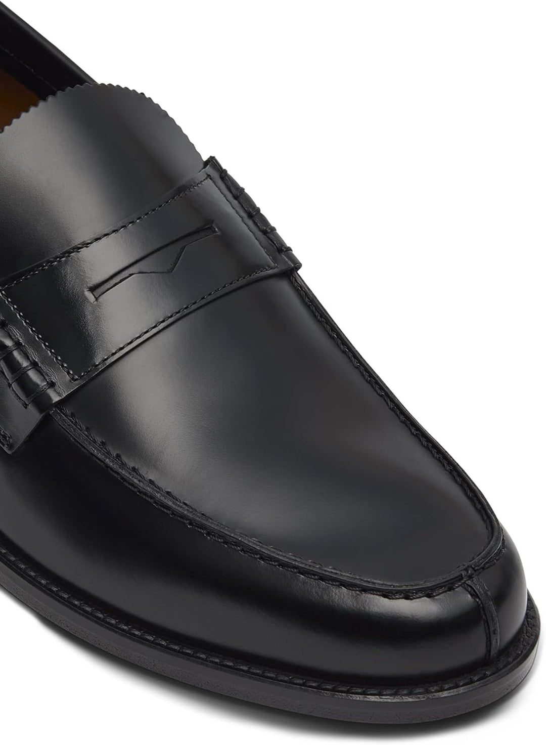 Bootsschuh Aus Seidenmattem Kalbsleder In Braun 43 EU Schwarz, 43 EU Schwarz