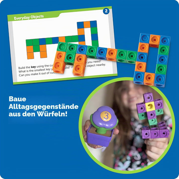 Learning Resources MathLink Builders - STEM-Entdecker, steckwürfel grundschule, rechenhilfe grundsch