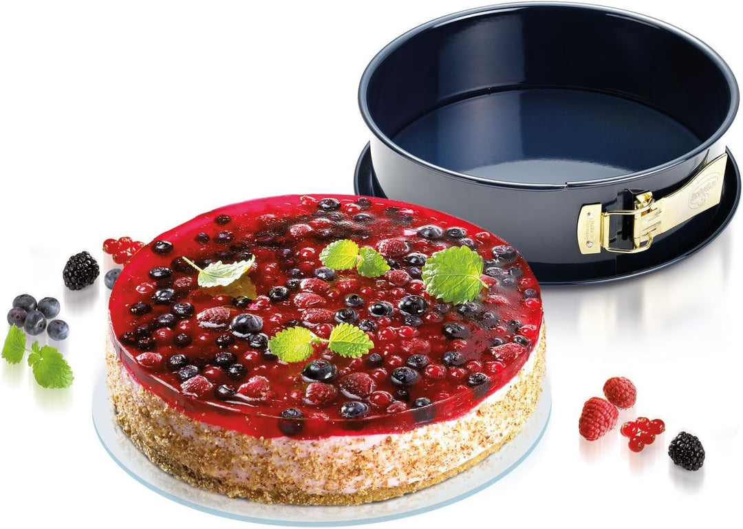 Dr. Oetker 1100 26x8cm Back-Liebe Springform Emaille-Servierboden Antihaft-Ring auslaufsicher